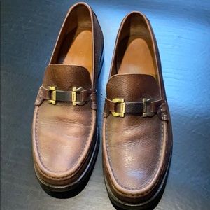 Men’s Ferragamo brown loafers